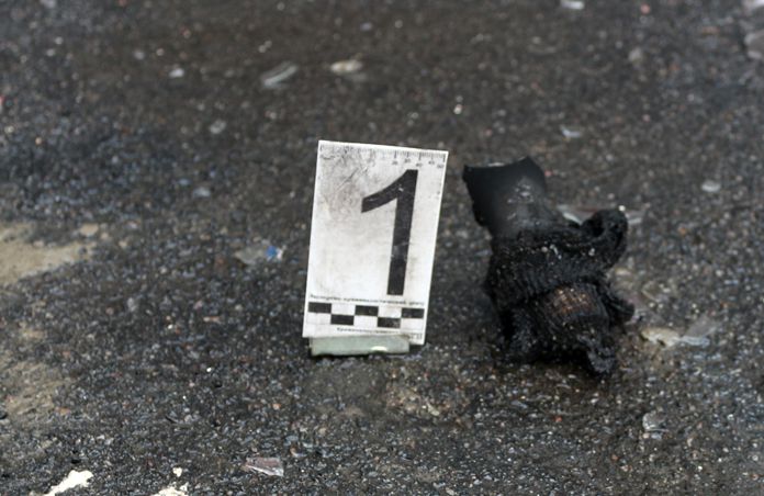 В окно гомельской налоговой бросили коктейль Молотова