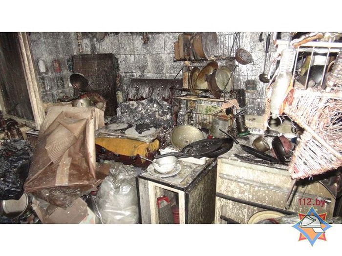 В Минске произошел крупный пожар в жилом доме