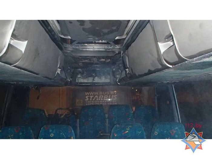 В Минске загорелся автобус