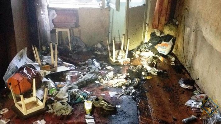 В Минске работники МЧС спасли мужчину из горящей квартиры‍