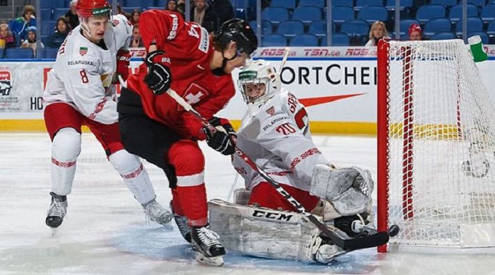 Белорусские хоккеисты проиграли Швейцарии на молодежном ЧМ (U-20) в Баффало‍