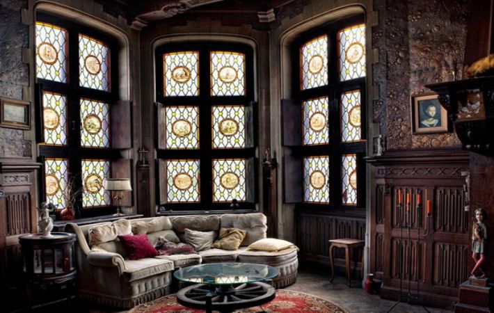 Приемы для создания готического стиля в интерьере
