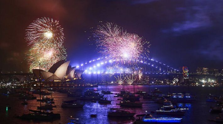 Австралия, Новая Зеландия и Океания встретили Новый год-2018