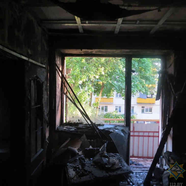 Пожар на Брилевской в Минске – в квартире обнаружен труп мужчины
