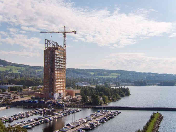 В Норвегии появился деревянный небоскреб высотой 85 метров