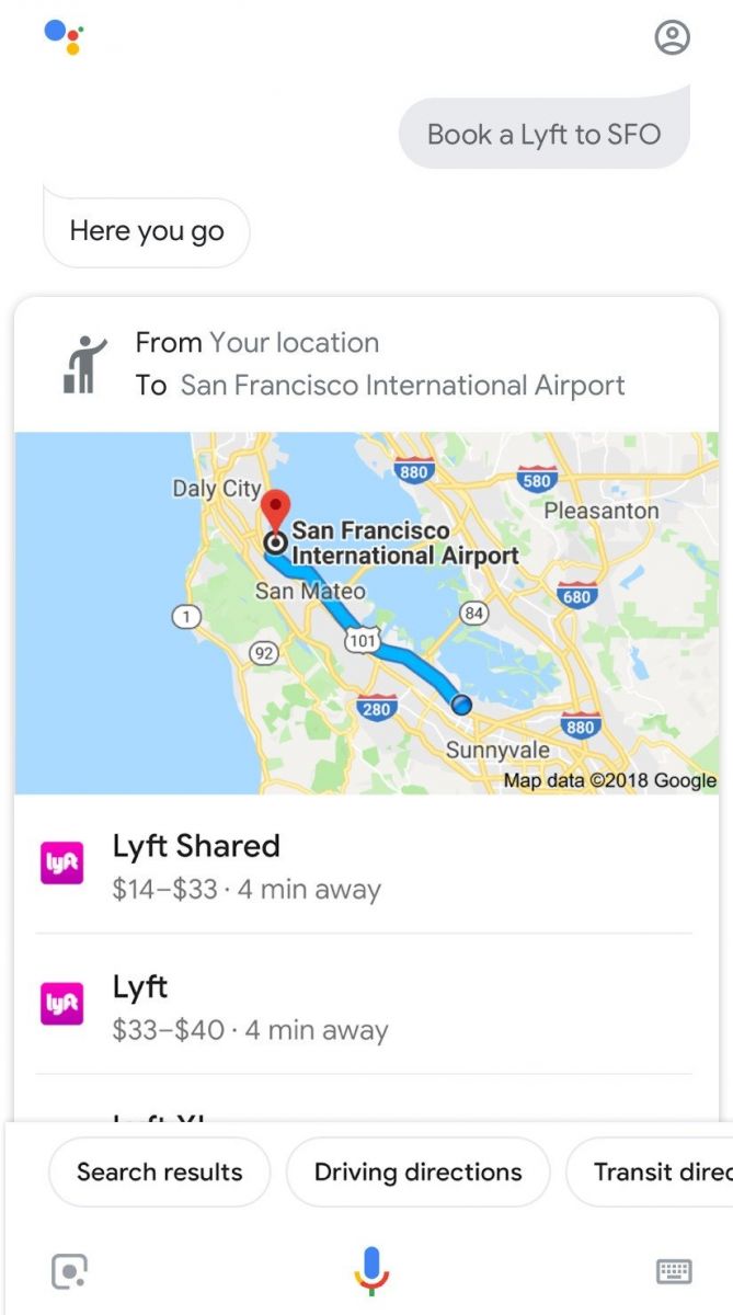 Google Assistant позволит заказать такси с помощью голоса