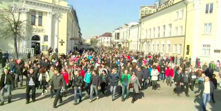 В Бресте прошел Марш рассерженных белорусов: на акцию вышли ок. 1 тыс человек