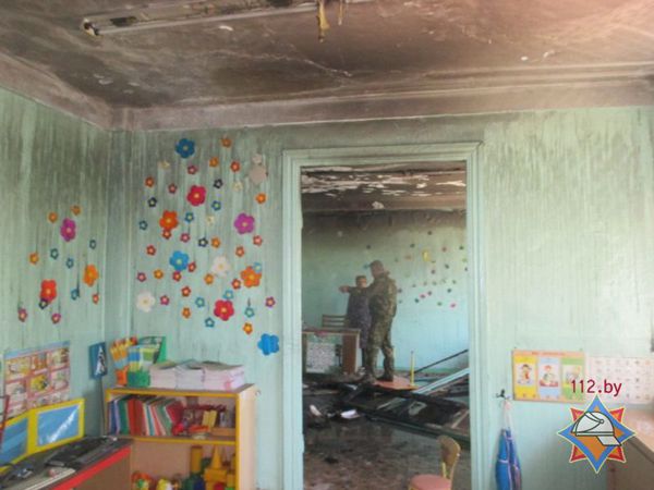 В Могилеве горел детский сад: никто не пострадал