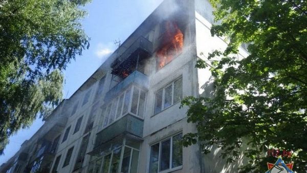 Три человека спасены во время пожара в Могилеве