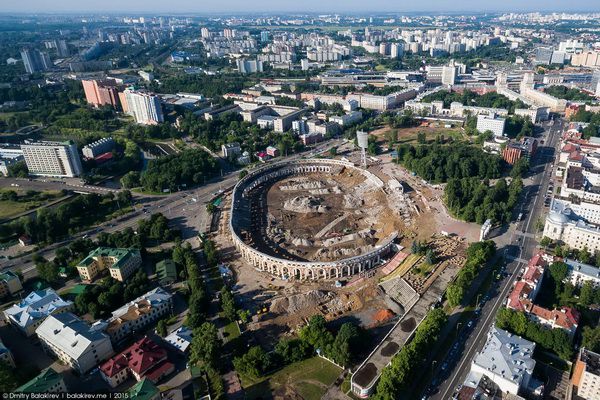 Запретный Минск: блогер столицу Беларуси снял с вертолета