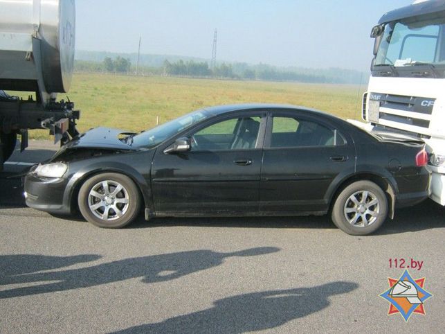 На трассе Минск-Гомель из-за лесного пожара столкнулись 38 автомобилей
