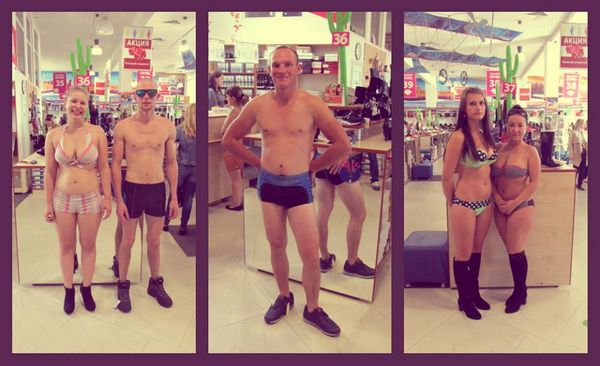 Жители Гродно разделись, чтобы получить в магазине бесплатную обувь