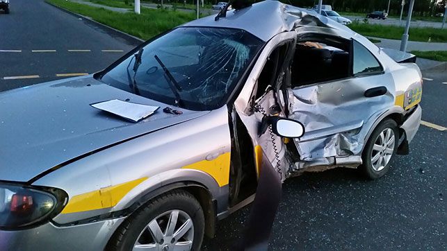 В Орше столкнулись автомобиль такси и мотоцикл — оба водителя погибли