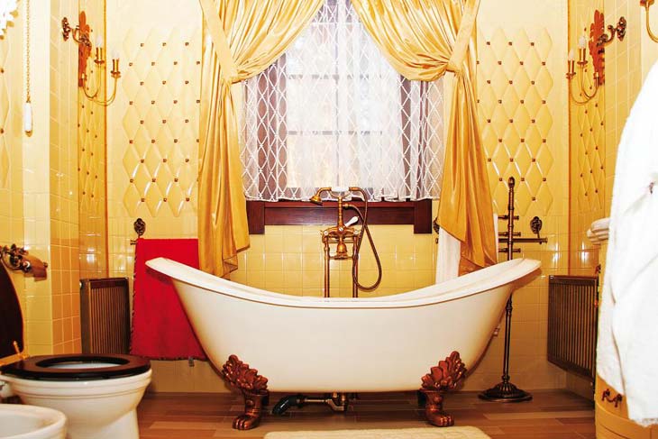 Желтый цвет в дизайне ванной комнаты (ФОТО)