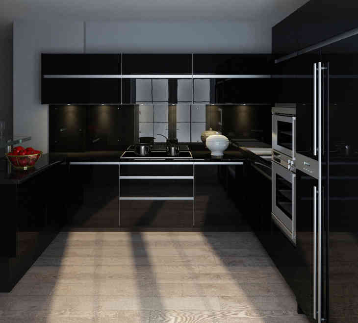 Дизайн черных кухонь