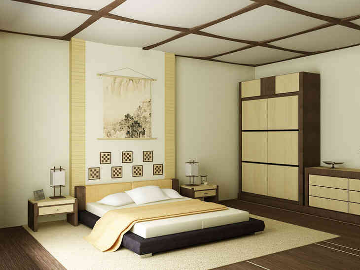 Дизайн спален в японском стиле