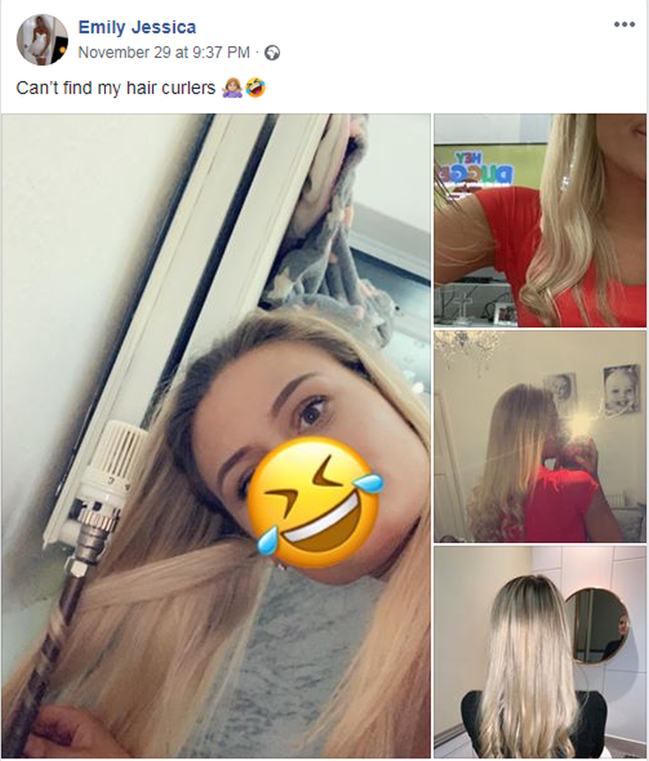 Женщина прославилась в сети необычным способом завивки волос
