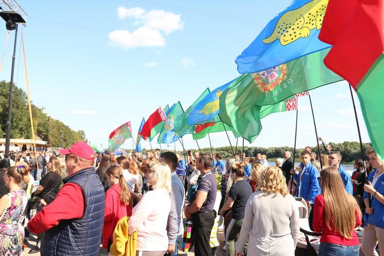 Смотрите, как жители Гомеля сегодня празднуют День города