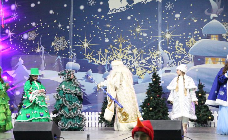 Новый год к нам идет. Посмотрите, как в Гомеле ёлку зажигали