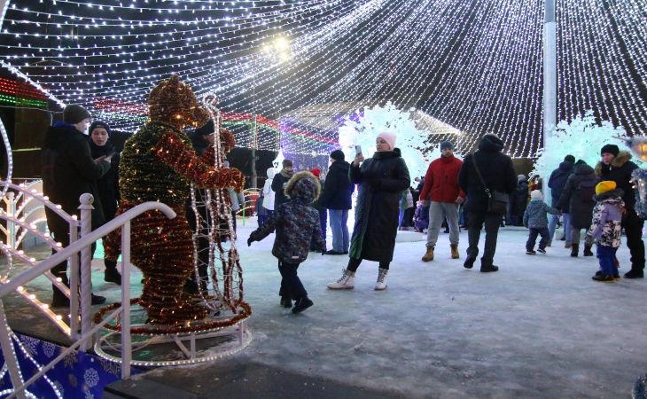 Новый год к нам идет. Посмотрите, как в Гомеле ёлку зажигали