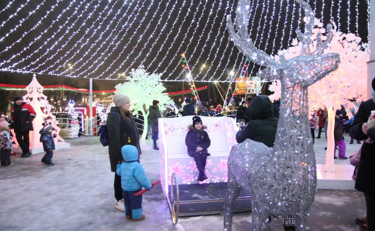 Новый год к нам идет. Посмотрите, как в Гомеле ёлку зажигали