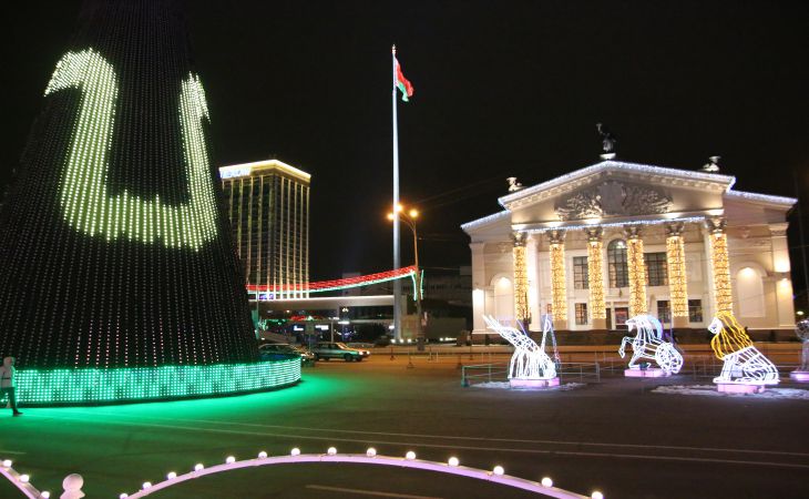 К Новому году готовы. Посмотрите, как выглядят елки Гомеля