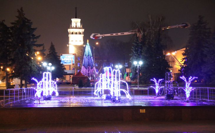 К Новому году готовы. Посмотрите, как выглядят елки Гомеля