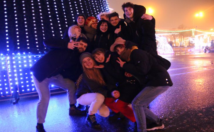 2021 год наконец пришёл. Посмотрели, как его встречали в Гомеле