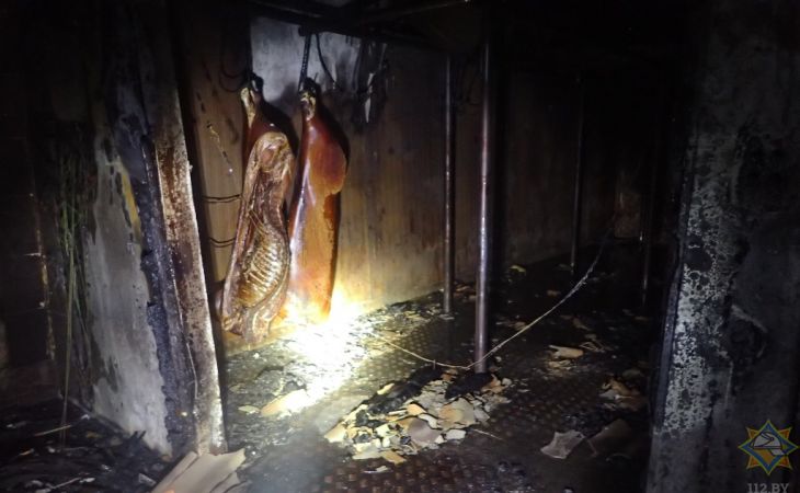 Под Гомелем ночью горел совхоз-комбинат «Сож»: уничтожено 5 тонн свинины