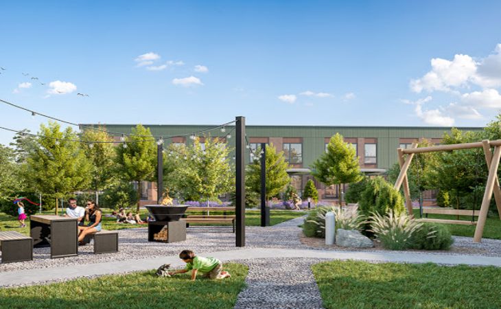 В «Зеленой гавани» представили новый для страны формат домов с двухэтажными квартирами