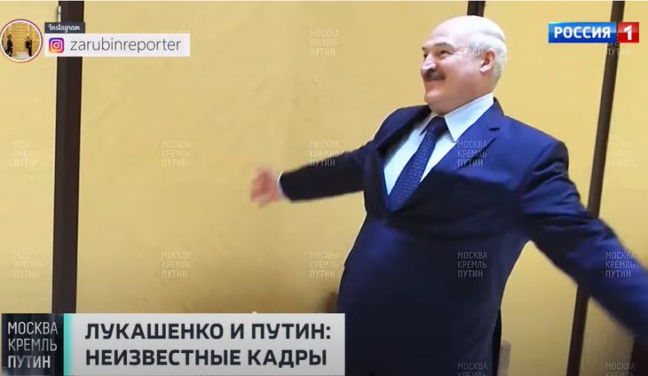 На росТВ показали неизвестные кадры встречи Путина и Лукашенко