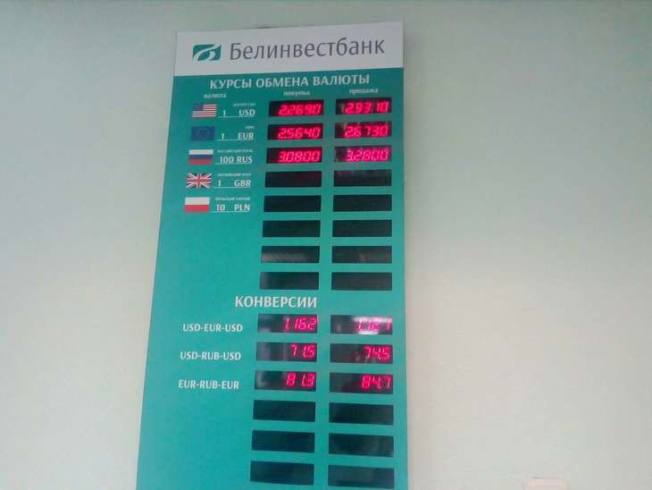 В Беларуси доллар в банках подорожал до 2,33 рубля