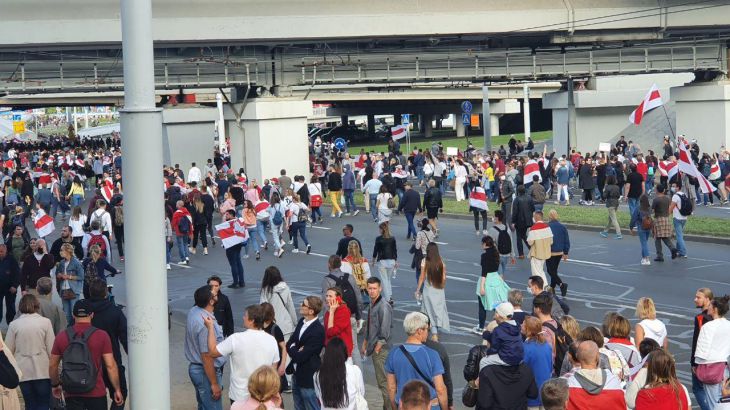 Смотрите, что сегодня происходит в Минске