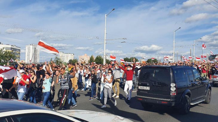 Смотрите, что сегодня происходит в Минске