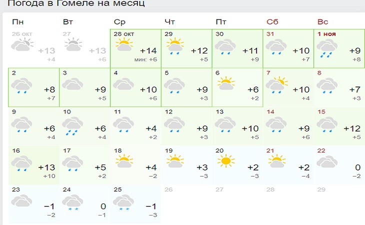 Такого ноября белорусы точно не ждут: прогноз погоды на месяц
