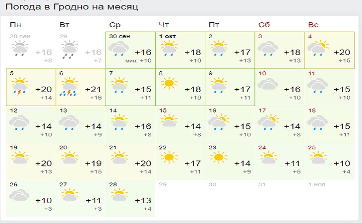 Такого октября белорусы точно не ждут: прогноз погоды на месяц