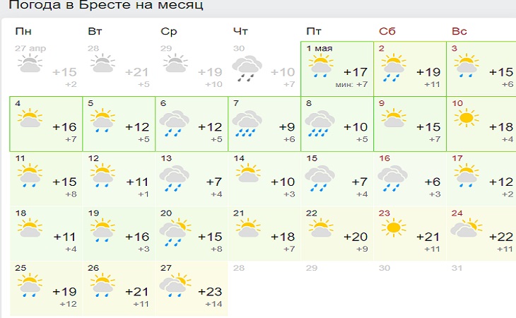 Такого мая белорусы точно не ждут: прогноз погоды на месяц