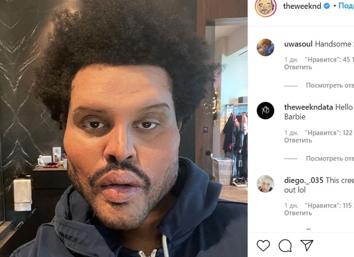 The Weeknd взорвал Сеть своим новым лицом