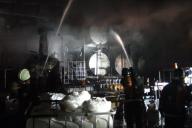 В Минске горел цех с техническими жидкостями: внутри был человек 