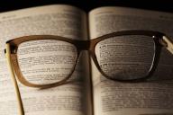 очки, книга