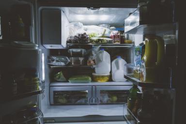 холодильник, продукты