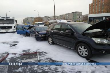 Страшное ДТП в Бресте: столкнулись 4 легковушки и грузовик