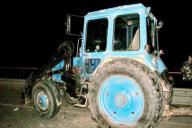 В Могилёве столкнулись трактор и микроавтобус. Два человека погибли