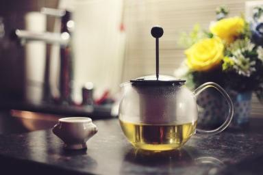 заварочный чайник, зеленый чай