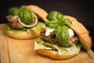 еда, гамбургер 