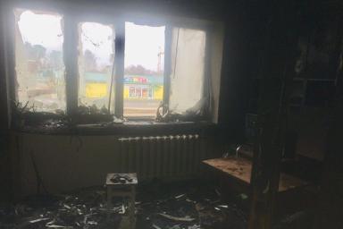 В Добруше пожарные спасли пенсионера из горящей квартиры