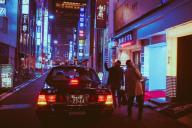 Япония, мужчины, авто 