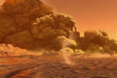 Ученые рассказали, что пыльные бури уносят воду с Марса