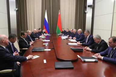 Мистика. В начале переговоров Лукашенко и Путина в Сочи внезапно погас свет