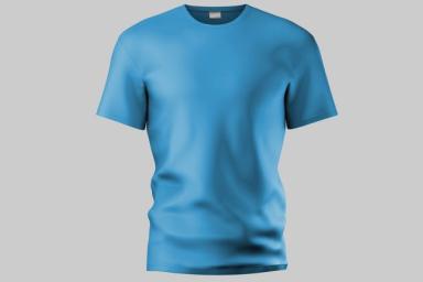 синяя футболка